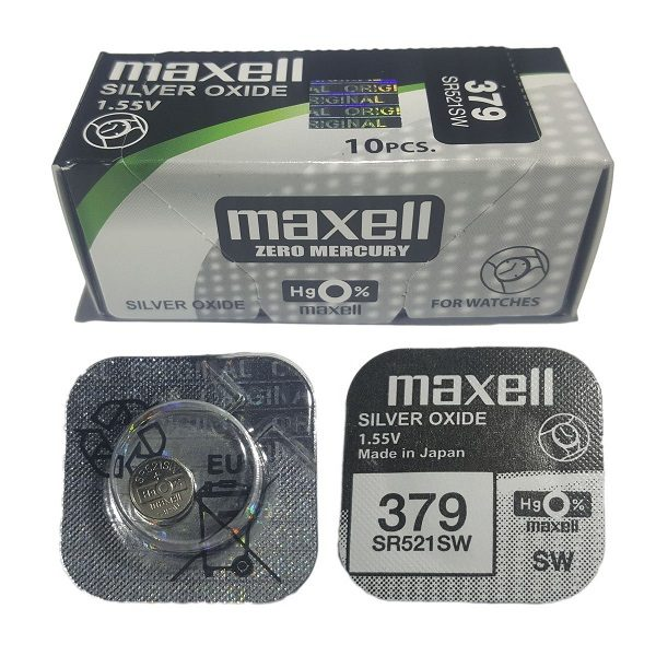 PILAS DE BOTON MAXELL 379 (10)