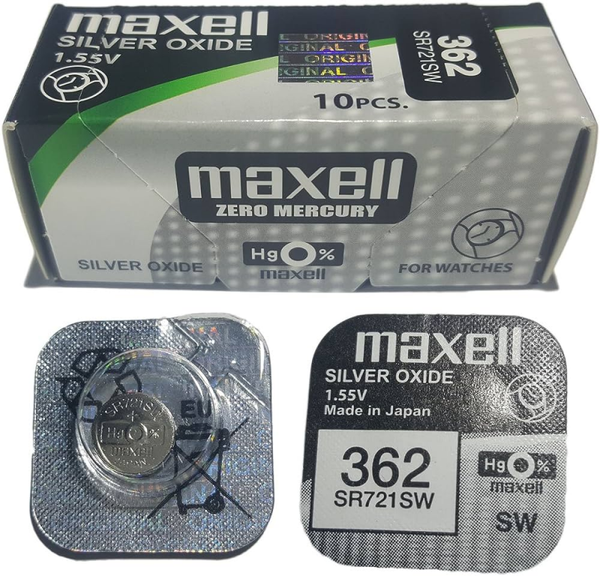 PILAS DE BOTON MAXELL 362 (10)