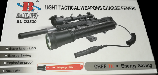 LINTERNA LED CARGADOR PARA CAZA