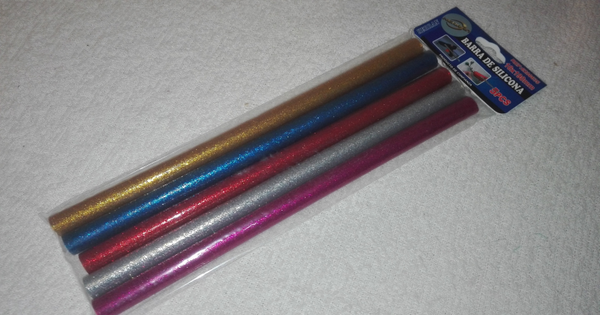 BARRITAS SILICONA GRUESAS COLORES 5ud