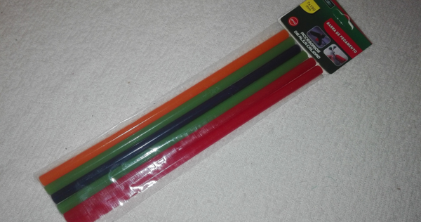 BARRITAS SILICONA FINAS COLORES 6ud