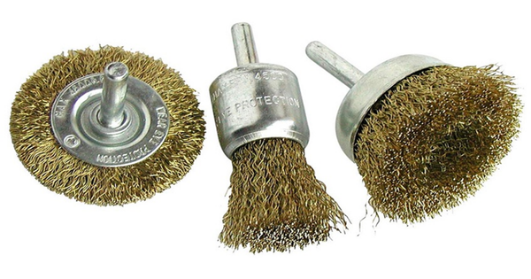 CEPILLOS ACERO PARA TALADRO BLISTER 3ud