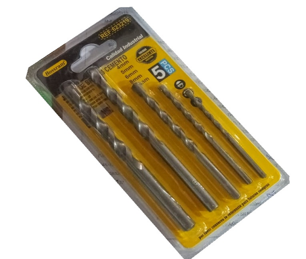 JGO. BROCAS CEMENTO 5ud BLISTER