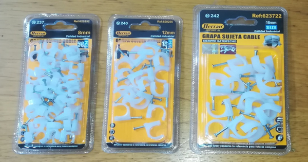 GRAPAS SUJETA CABLE BLISTER