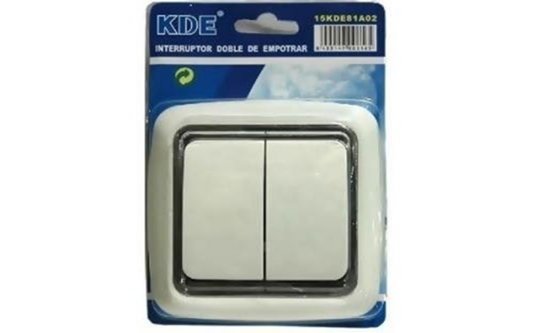 INTERRUPTOR PARED DOBLE KDE BLISTER (6)
