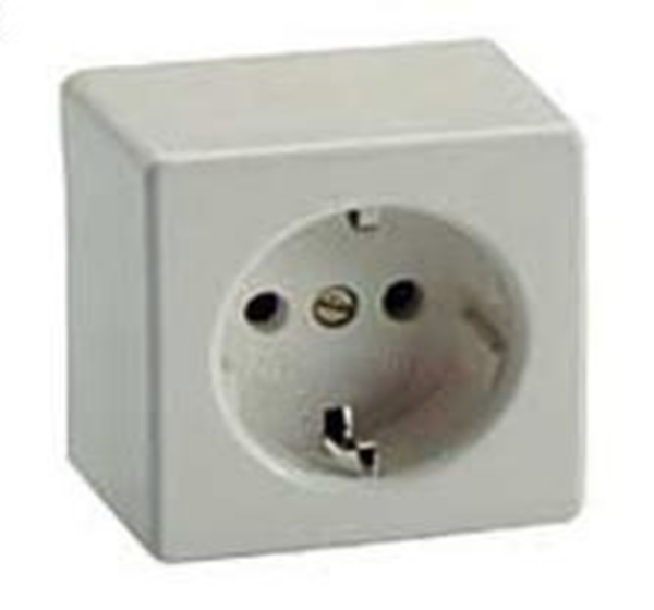 ENCHUFE SUPERFICIE SCHUKO BLISTER (6)