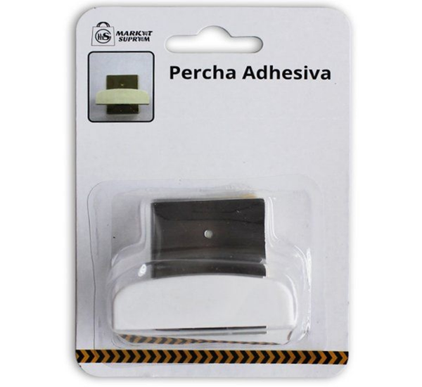 PERCHA ADHESIVA GRANDE BLANCA (12)