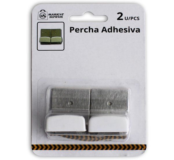 PERCHA ADHESIVA 2ud BLANCA (12)