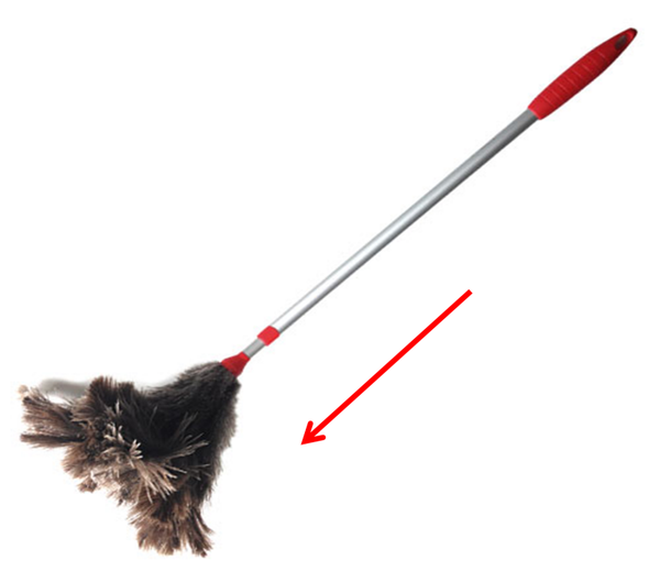 PLUMERO PLUMAS AVESTRUZ TELESCOPICO