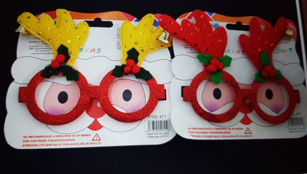 GAFAS FIESTA NAVIDAD RENO