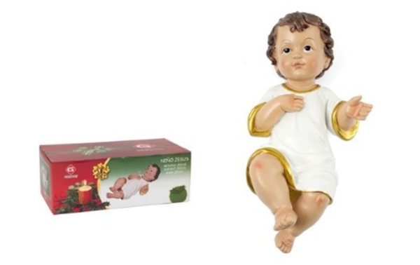 NIÑO JESUS TUMBADO 20cm