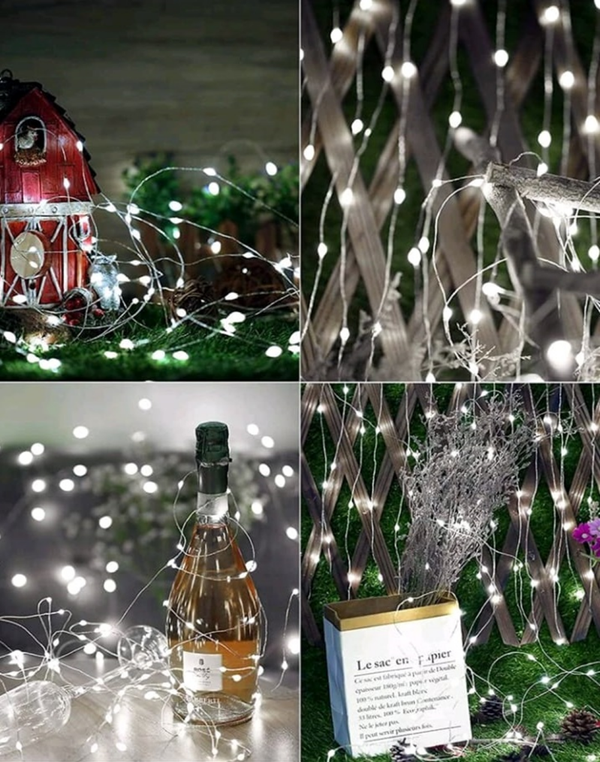 TIRA LUZ LED BLANCA PILAS