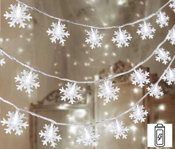 GUIRNALDA ESTRELLAS LED BLANCO 5m