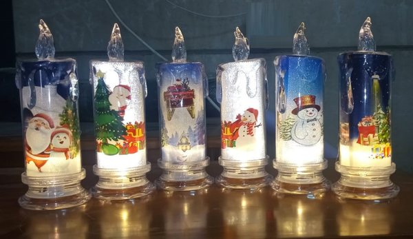 VELA LED DISEÑOS NAVIDAD
