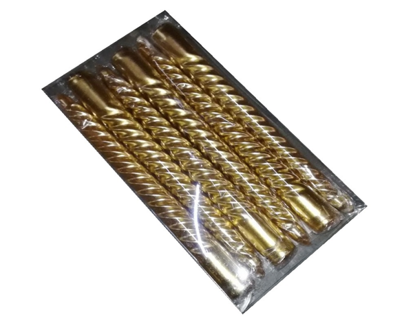 VELAS CANDELABRO 6ud DORADA