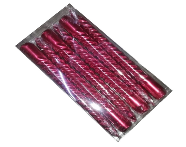 VELAS CANDELABRO 6ud ROJA