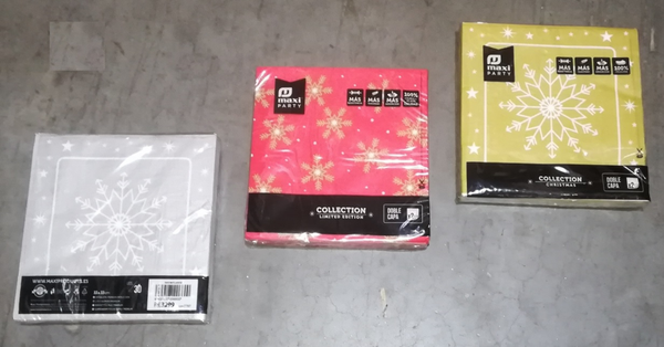 SERVILLETAS PAPEL DECORADAS 30ud NAVIDAD