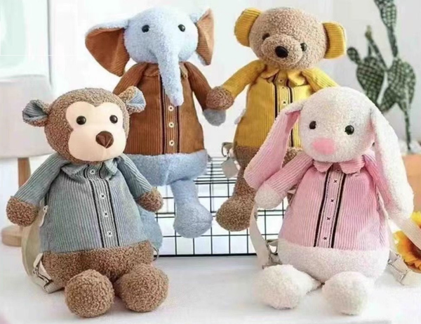 MOCHILA PASEO ANIMALES PELUCHE