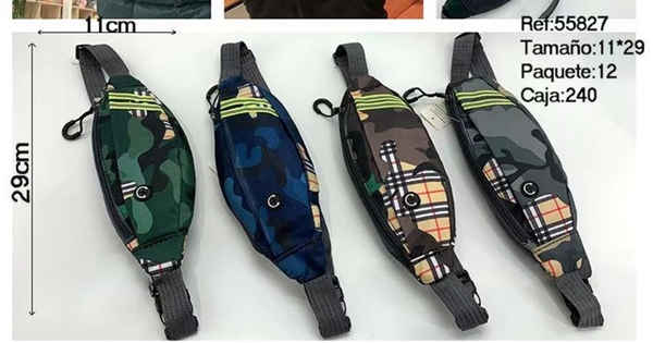 RIÑONERA TELA CAMUFLAJE FINA
