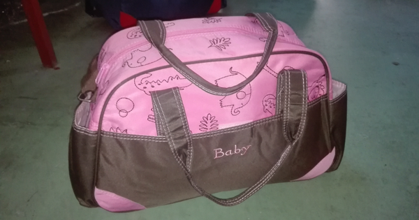 BOLSO CARRITO MACUTO BABY ROSA/ROJO