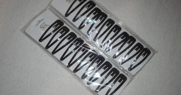 CLIP PELO NEGRO 10ud BLISTER (12)
