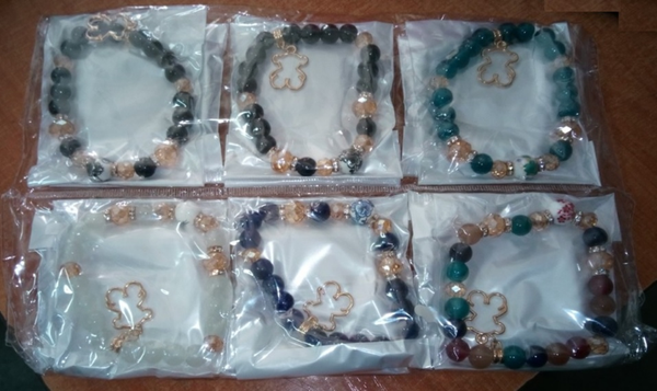 PULSERAS PIEDRAS COLORES (12)
