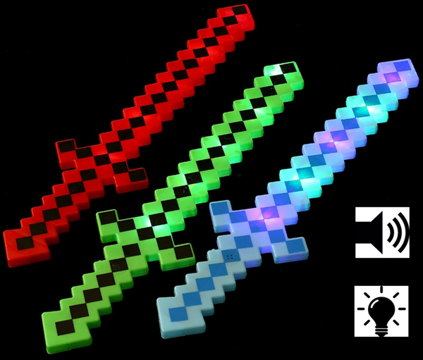 ESPADA COLORES PIXELADA LUZ/SONIDO