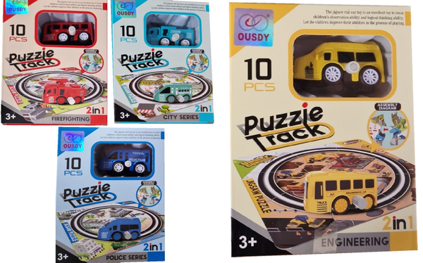 COCHE CUERDA PUZZLE 4SURTIDOS