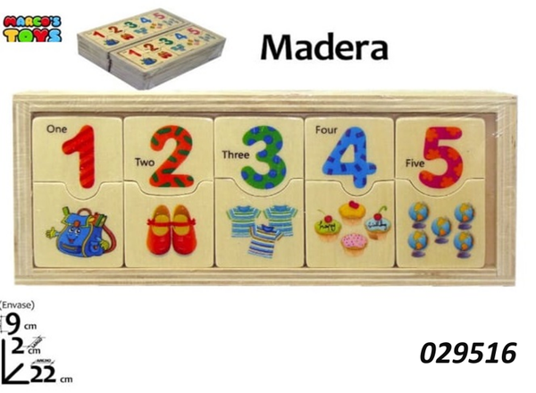 PUZZLE MADERA DIDACTICO CONTAR