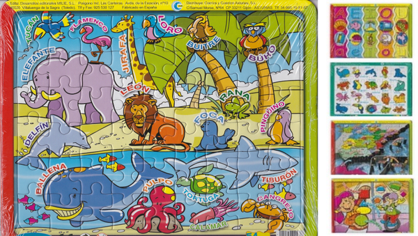 PUZZLE CARTON TEMAS SURTIDOS (24)