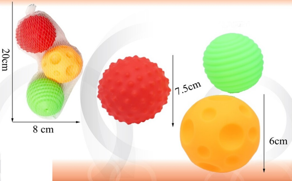 PELOTAS SILICONA 3ud RED