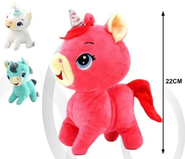 PELUCHE UNICORNIO MEDIANO 22cm