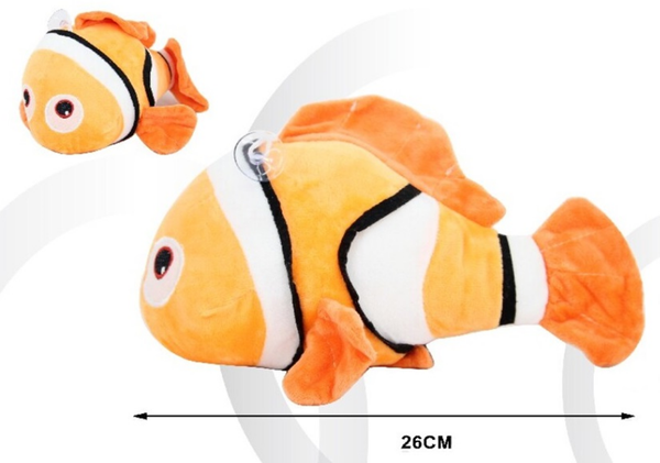 PELUCHE PEZ RAYADO 26cm