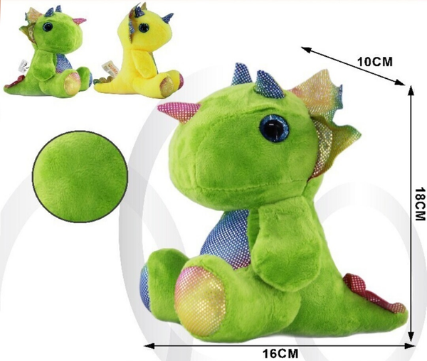 PELUCHE DINOSAURIO 2SURTIDOS 18cm