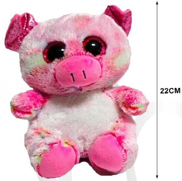 PELUCHE OJOS CRISTAL CERDITA 22cm