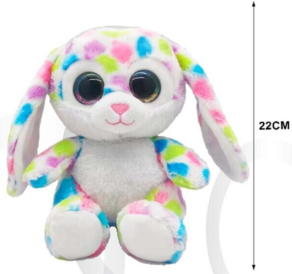 PELUCHE OJOS CRISTAL CONEJITO 22cm