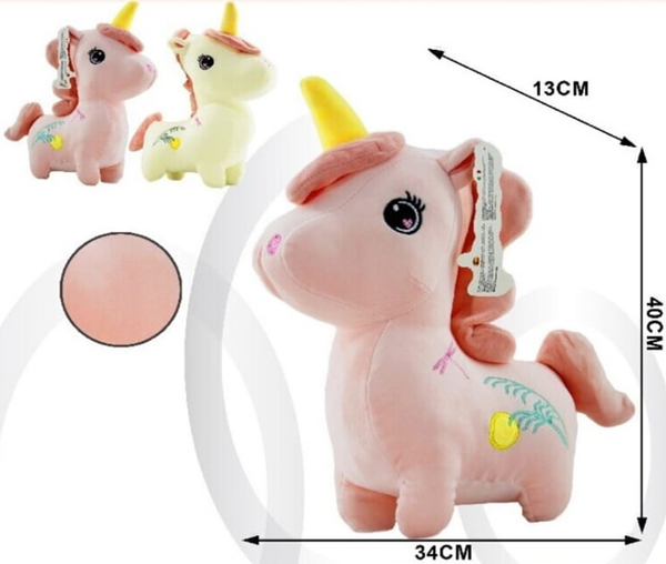 PELUCHE UNICORNIO 2SURTIDOS 40cm