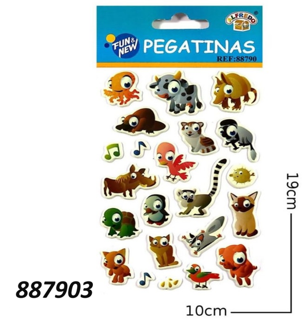 PEGATINAS ANIMALES RELIEVE (12)