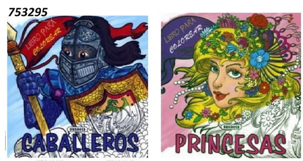LIBRO COLOREAR CABALLEROS Y PRINCESAS (24)