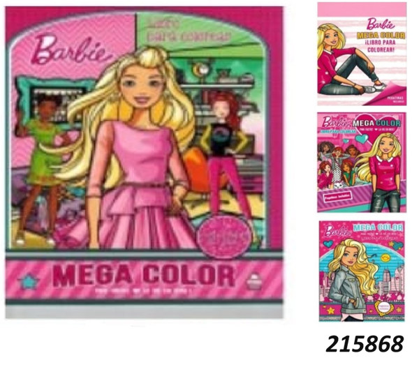 LIBRO MEGACOLOR PEGATINAS BARBIE (24)
