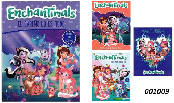 LIBRO PEGA Y COLOREA ENCHANTIMALS (24)