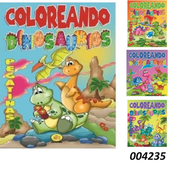 LIBRO COLOR DINOSAURIOS PEGATINAS (12)