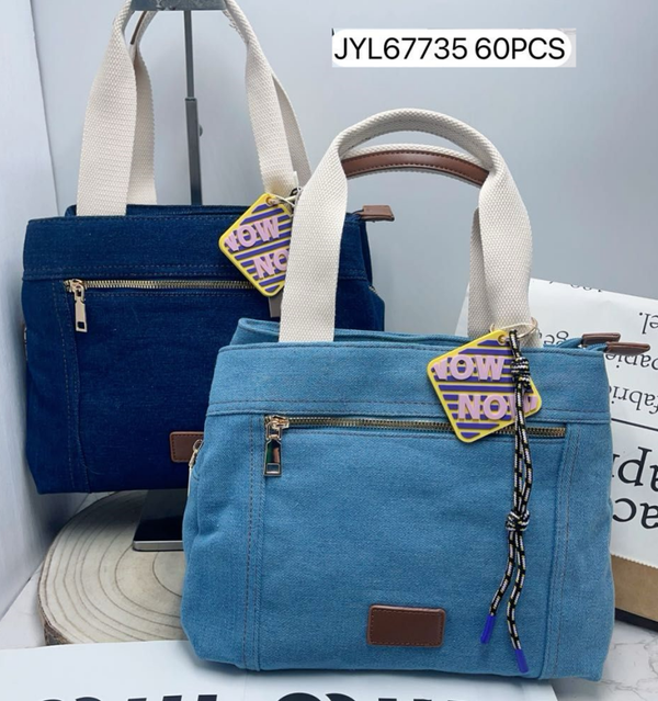 -BOLSO CUADRADO VAQUERO 24x21cm