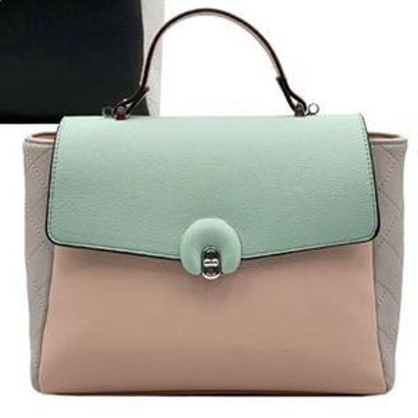 BOLSO RECTANGULAR BICOLOR 30x22cm