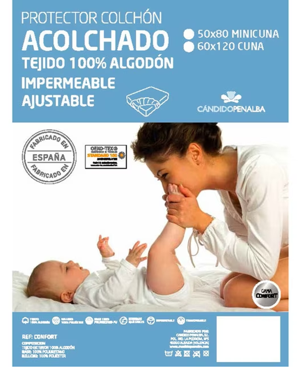PROTECTOR COLCHON IMPERMEABLE CUNA