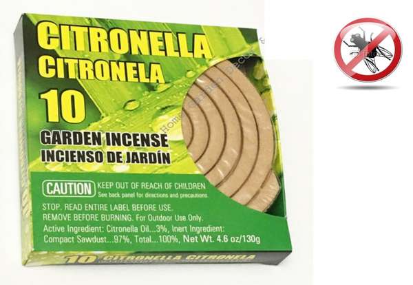 INCIENSO ESPIRALES CITRONELA 10ud