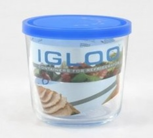 TARRO CRISTAL IGLOO REDONDO CON TAPA