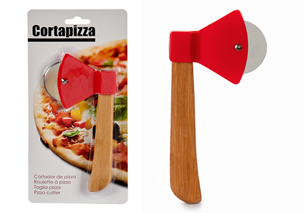 CORTA PIZZA MANGO BAMBU HACHA