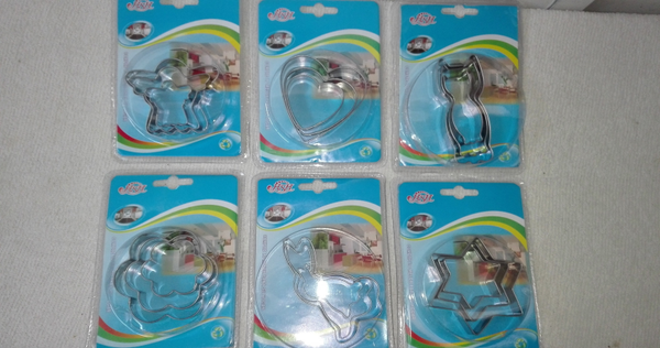 MOLDE METAL COCINA 3pz SURTIDO BLISTER