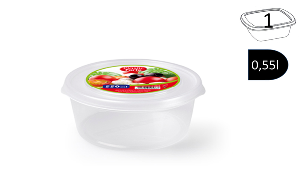 FIAMBRERA PLAST. RED. 550ml (12)